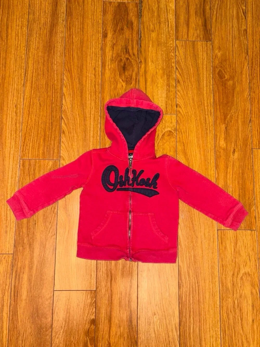OshKosh B'gosh red zip up y2k hoodie